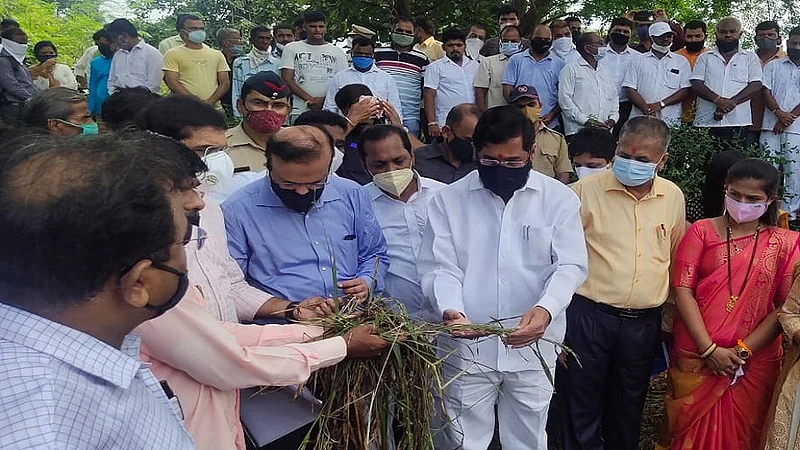 मदतीपासून वंचित ठेवणार नाही; ठाण्याच्या पालकमंत्र्यांची शेतकऱ्यांना ग्वाही