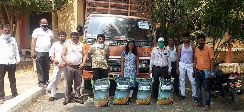 Rohit Pawar's five truck grains for Karjat