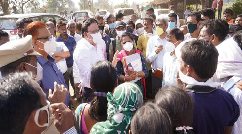 central government review team visit brahmpuri