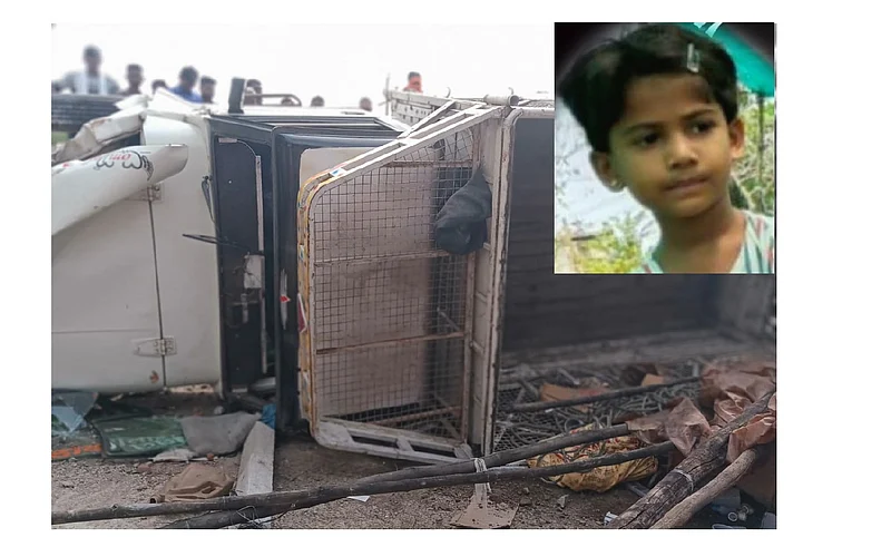 Small girl dies in an accident in Chandrapur