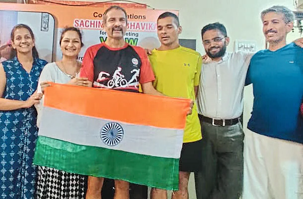 Sachin Shirgaonkar's unique record in cycle race