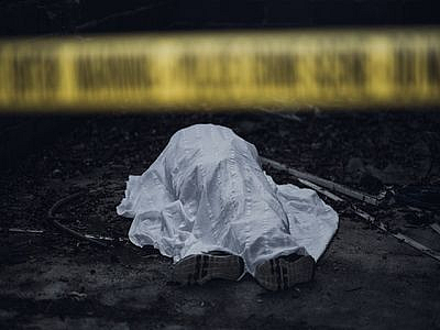dead body on road