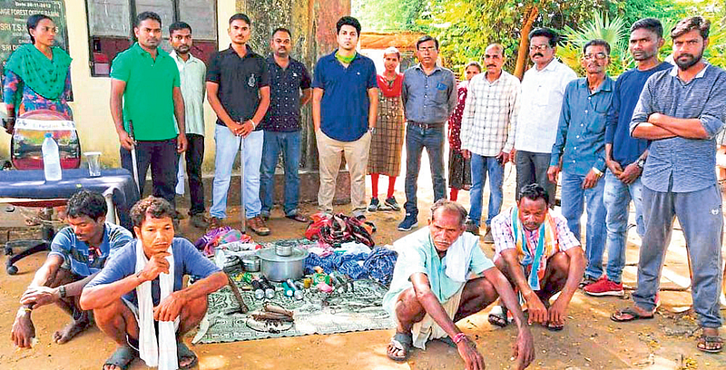 Four poachers arrested in Gadchiroli forest