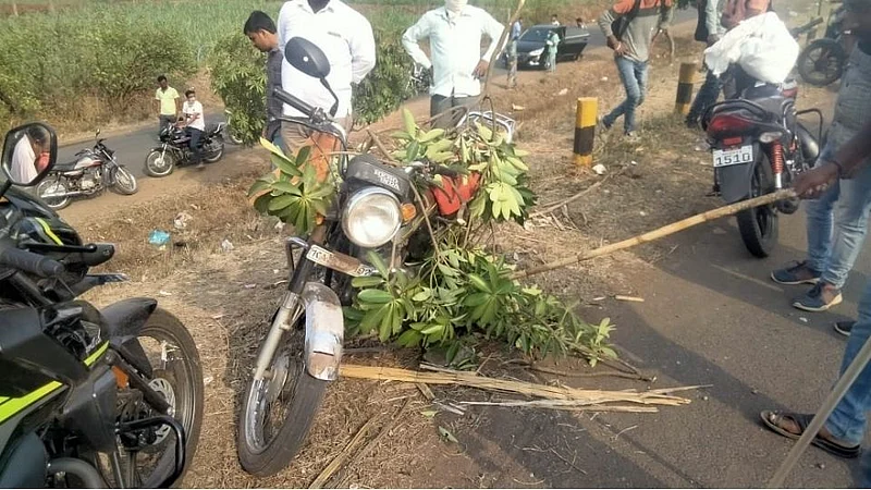 youth died accident near Kognoli belgaum marathi news