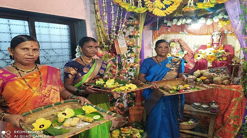 culture of kokan women traditional Songs in dialect religious ceremony held