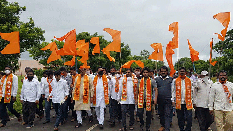 kolhapur shivsena protest in mangutti