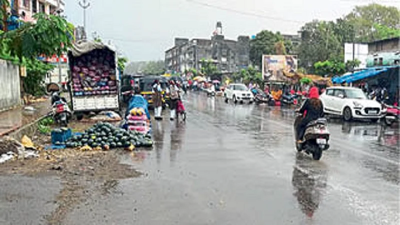 पालघरमध्ये अवकाळी पाऊस