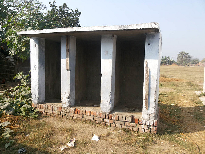 toilets in the rural areas in bad condition due to lack of water