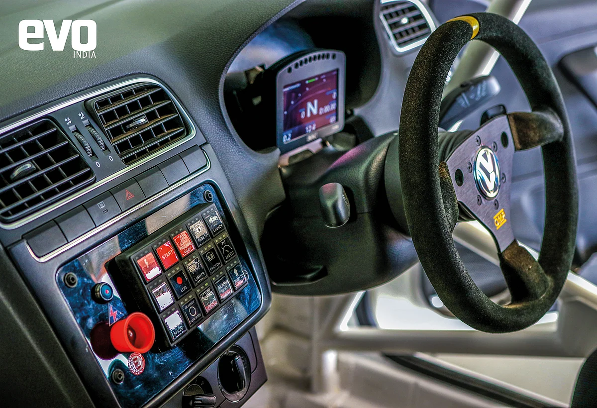 Inside the Polo Cup car
