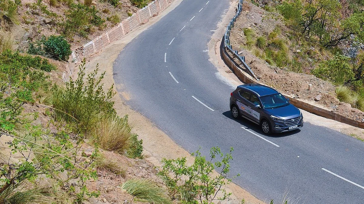 Enjoying the smooth roads after an off road experience