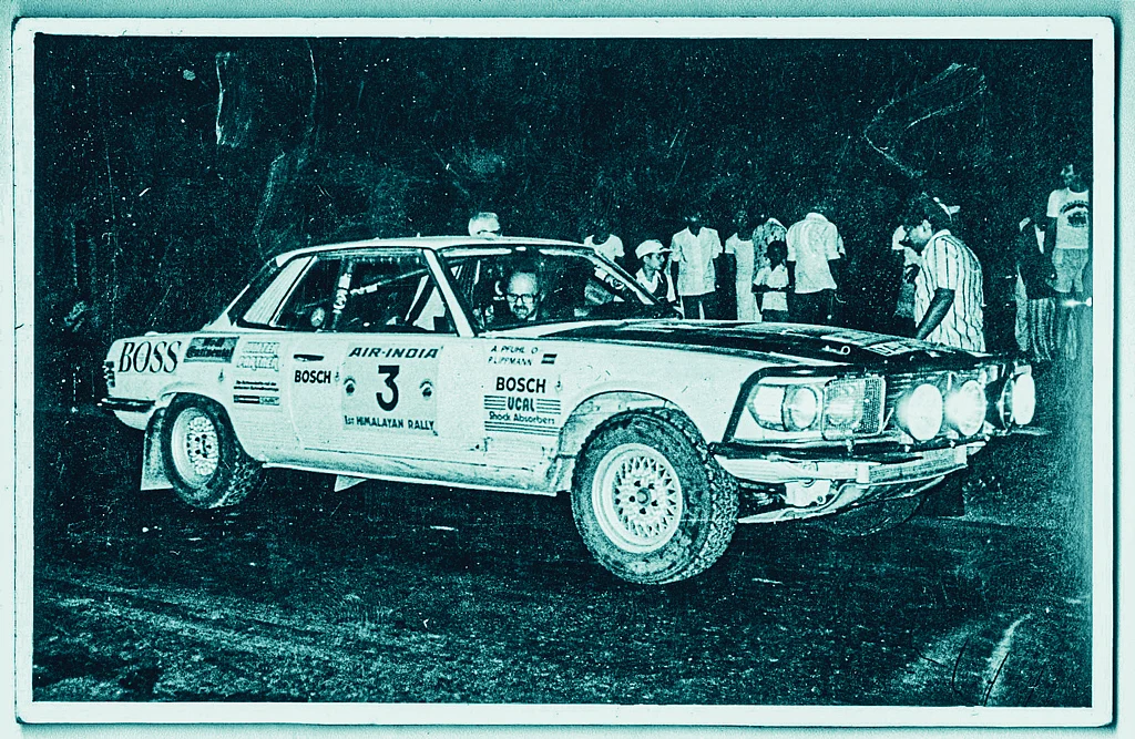 Mercedes-Benz 450 SLC that was to be driven by the Kenyan ace Joginder Singh, but his pace in reconnaissance so unnerved his co-driver Albert Pfuhl