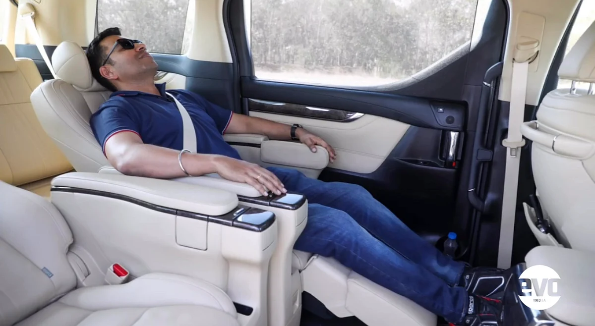 We talk of business class seats in the S-Class and 7 Series; the Vellfire is first class.