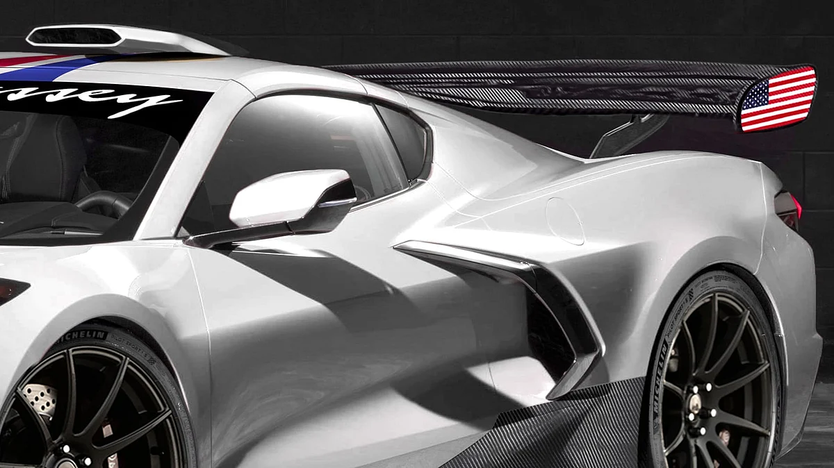 Hennessey C8 Corvette 2020 side scoop
