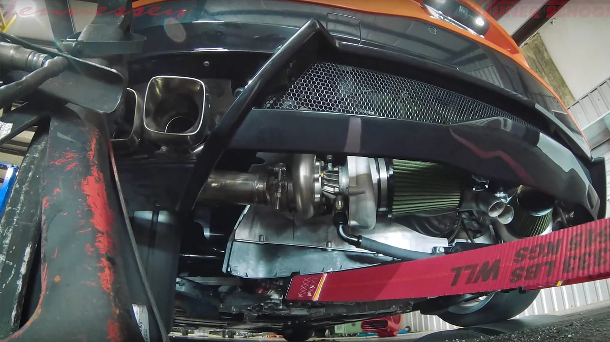 Hennessey C8 Corvette twin-turbo engine