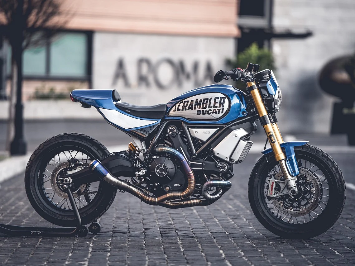 The modified bike gets new colors, graphics and exhaust.