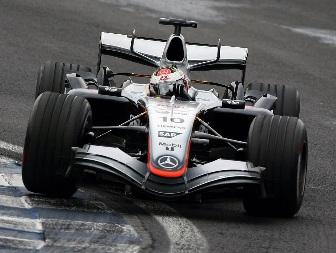 Juan Pablo Montoya in the McLaren Mercedes at Monza, 2005