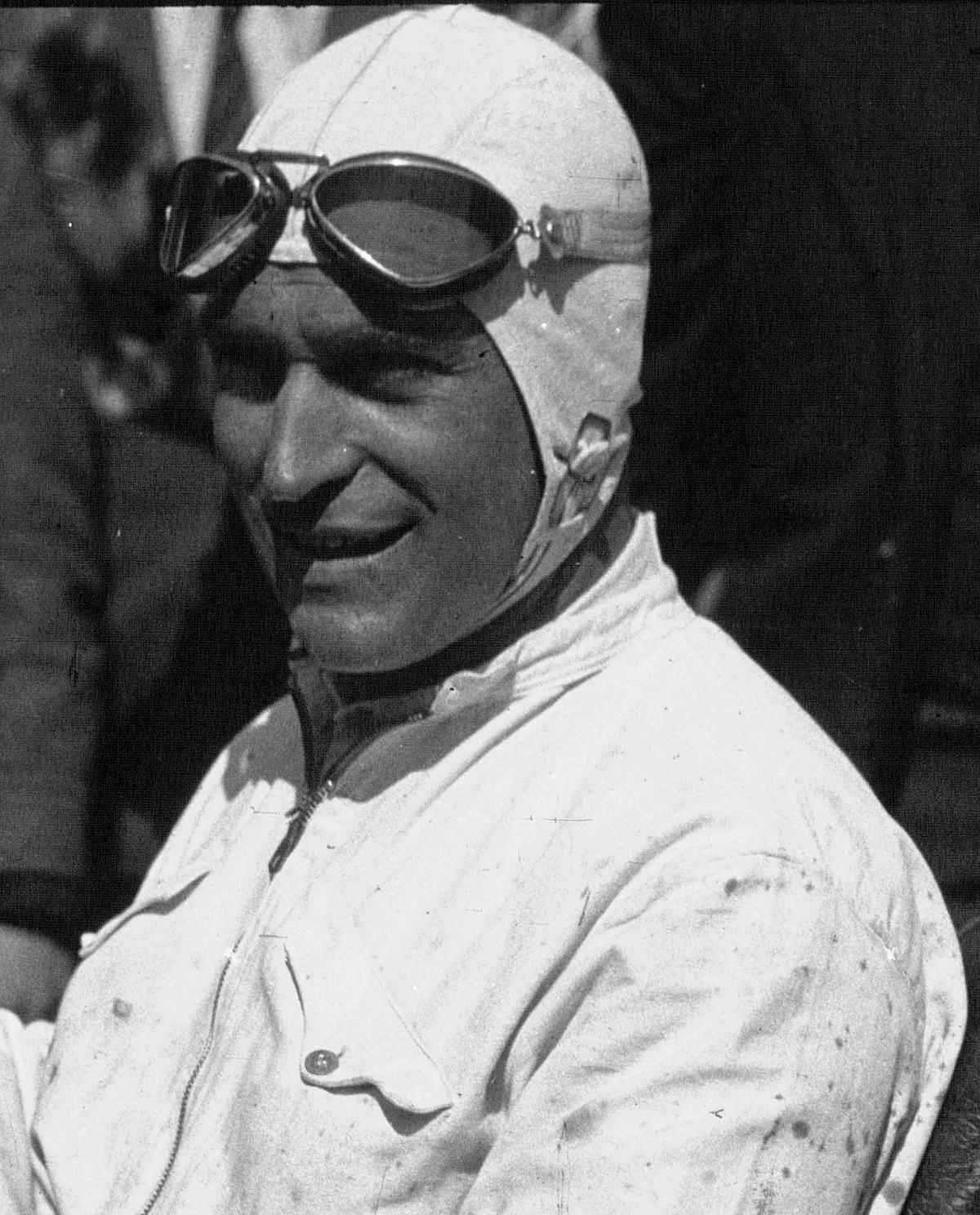 Luigi Fagioli in his Maserati at the 1932 Targa Florio