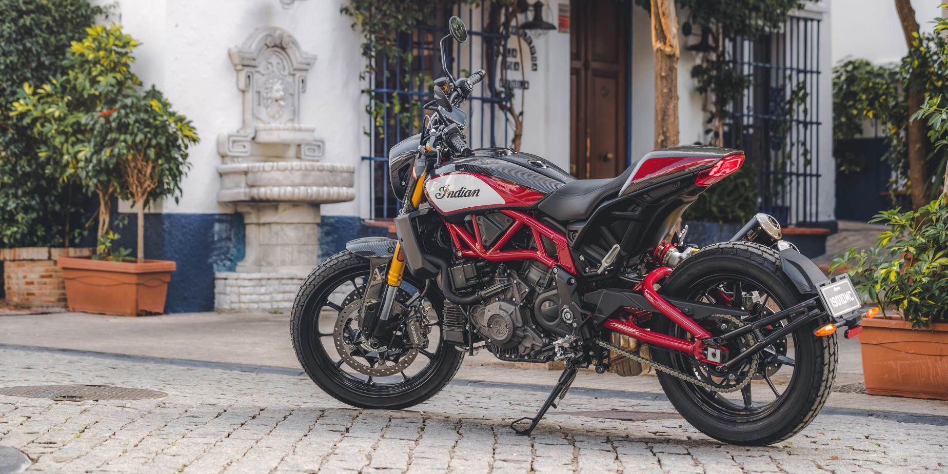 Indian FTR1200 Carbon left rear 3 quarters