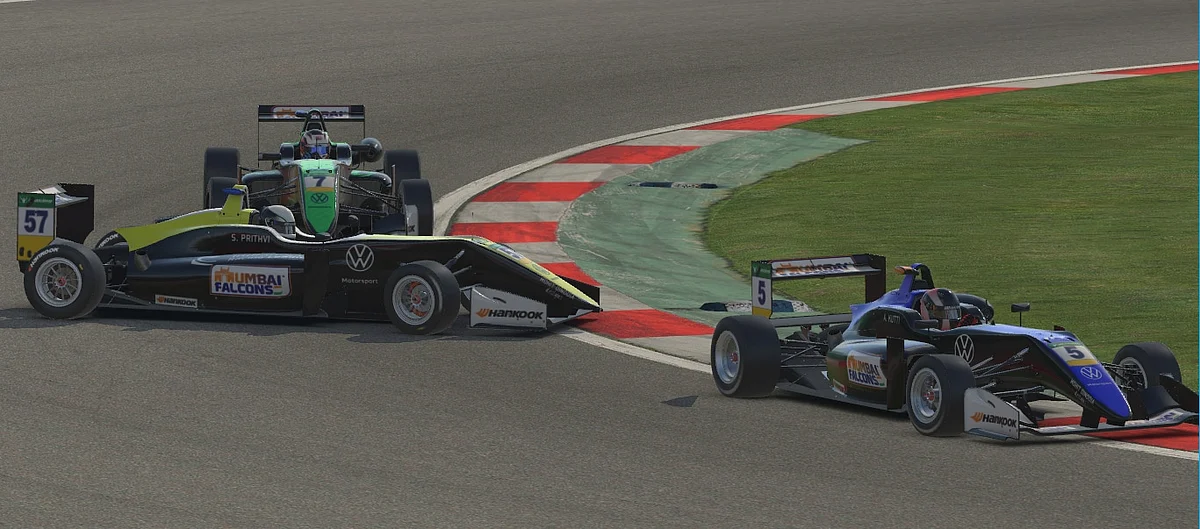 Sai Prithvi spun in the penultimate race and ended his title hopes.