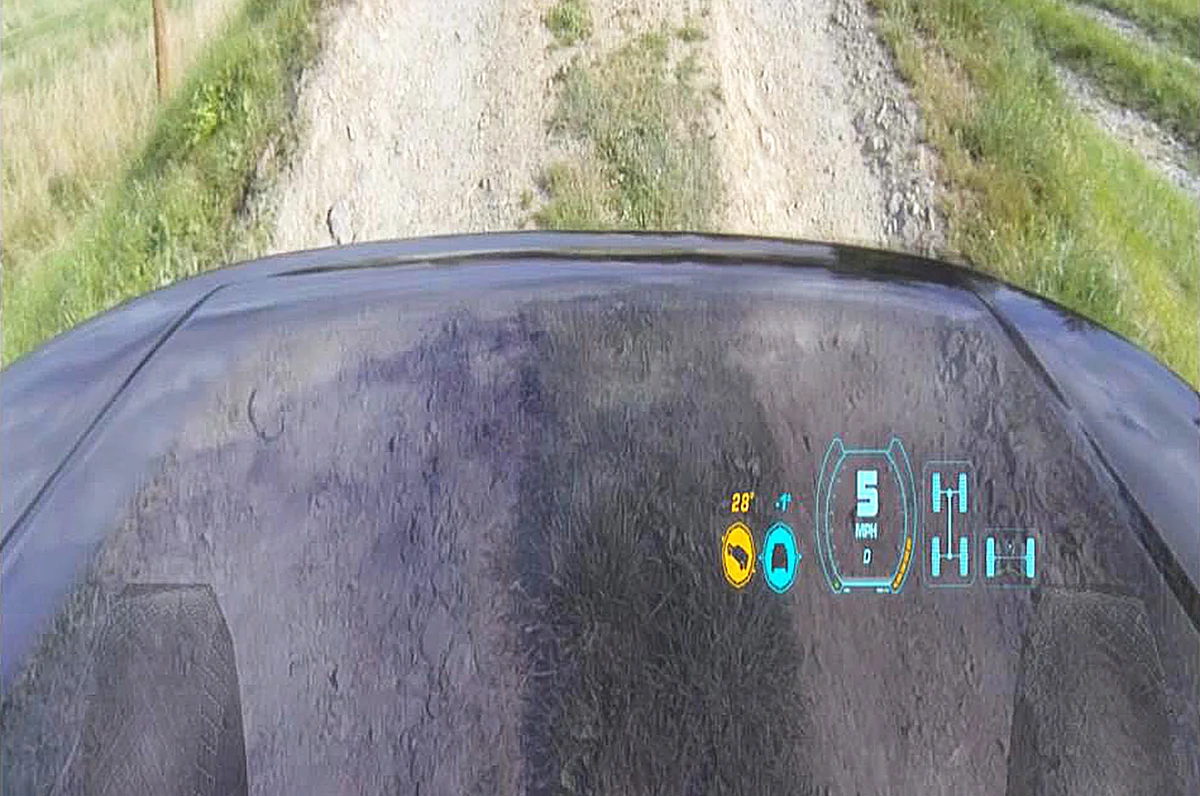 The area under the hood is visible to the driver so that he has an accurate idea about the obstacles and the type of terrain which are not visible while driving.