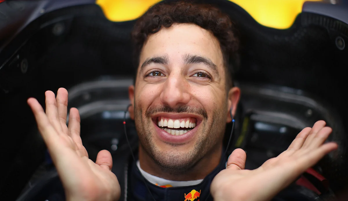 Hopefully he stays this happy behind the wheel of a McLaren