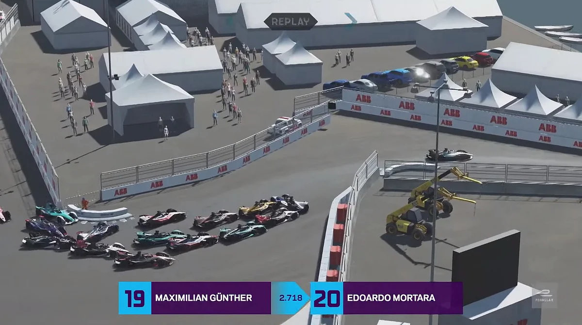 Max Gunther was pushed to the back of the grid post the Corner 1 mishap