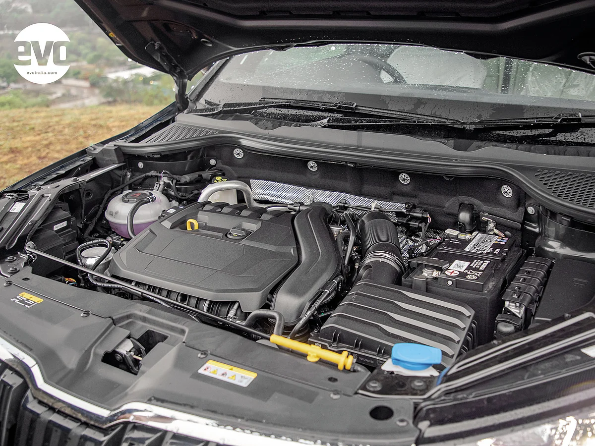 The 1.5 TSI Evo engine puts a spring in the Karoq's step