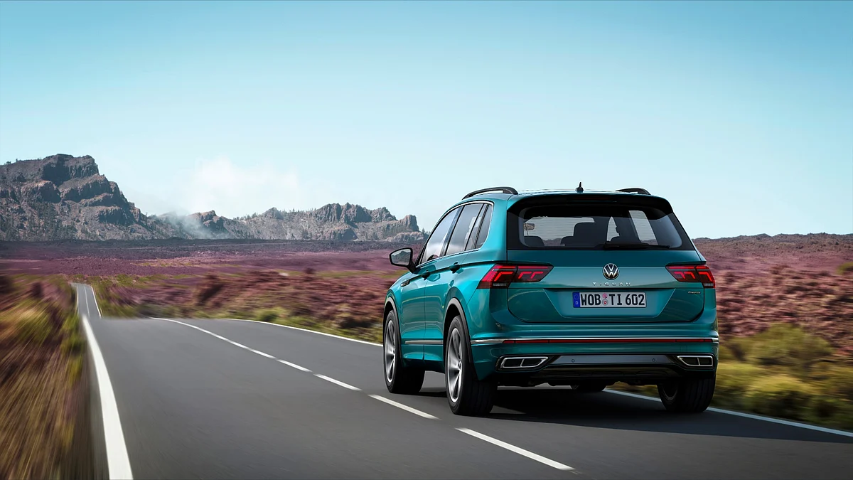 The exhaust tips at either edge of the bumper give it a sporty vibe