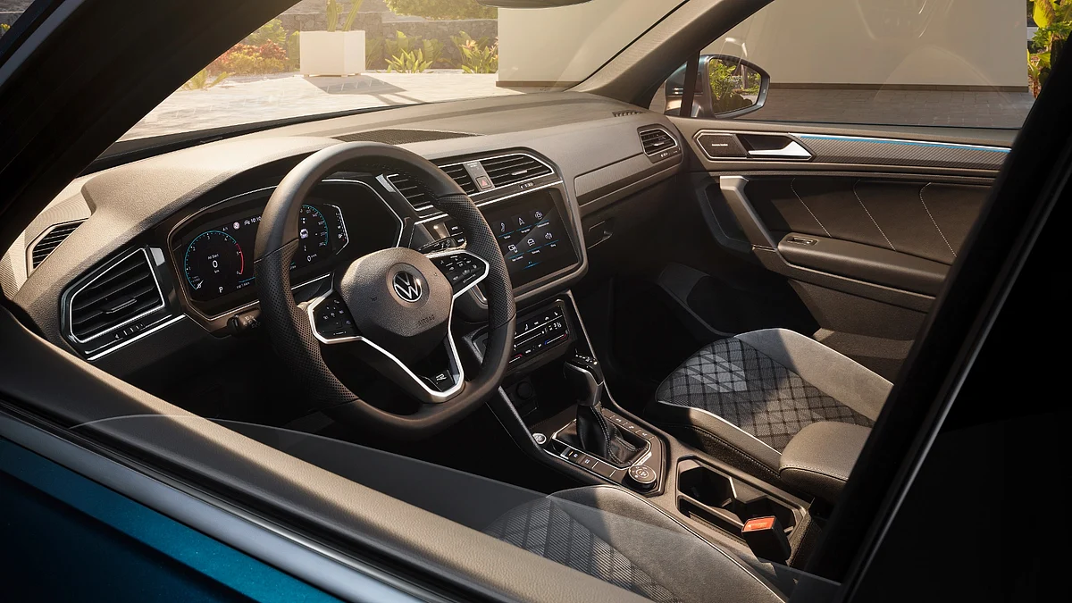 Front seats are trademark functional Volkswagen
