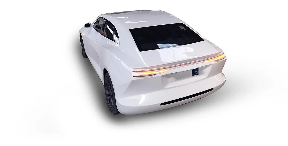 The rear gets an almost hatchback-like roof line