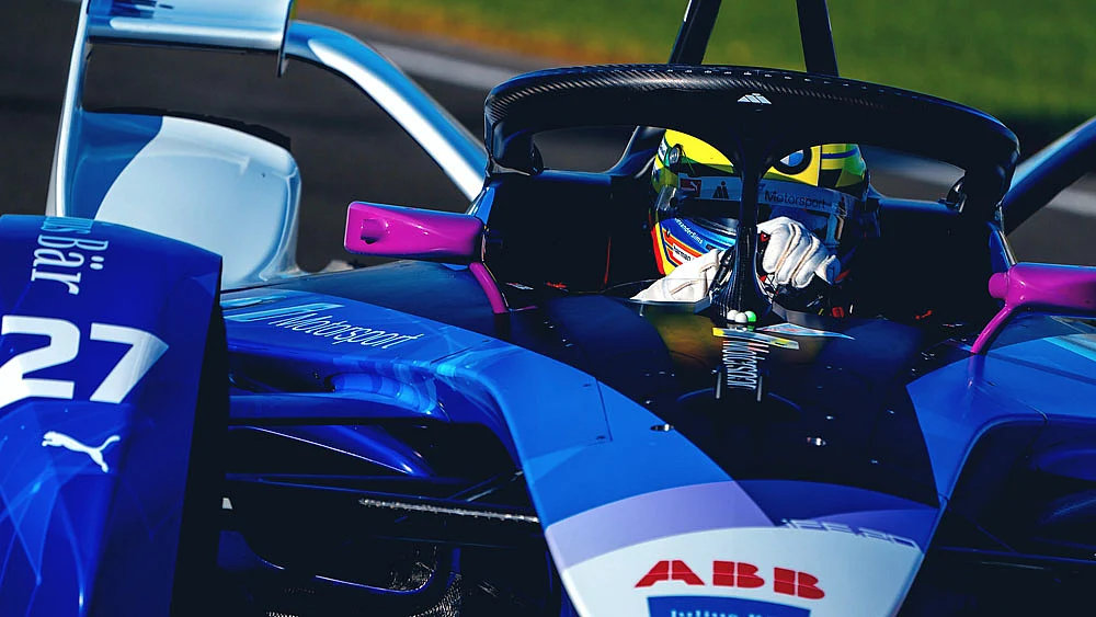 Alexander at the wheel of his Andretti Formula E car