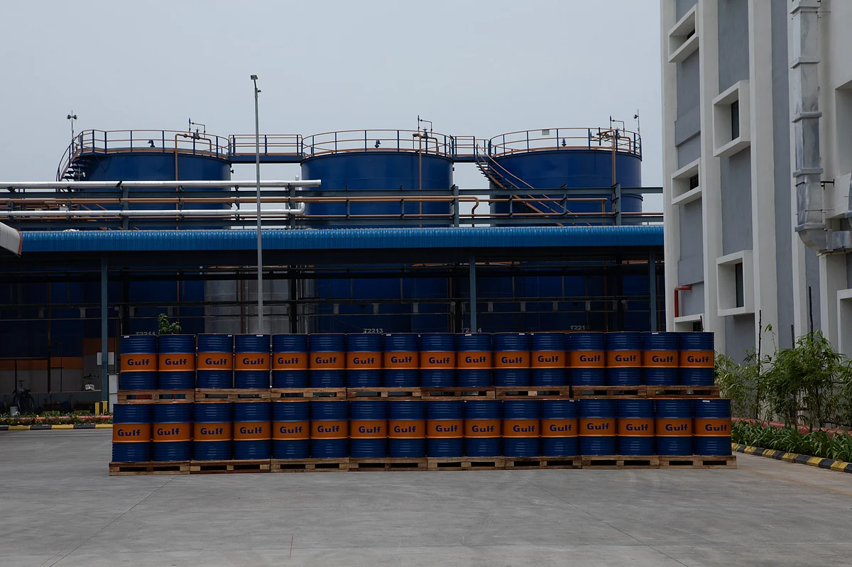 Gulf Oils India has a 140,000KL capacity across two plants