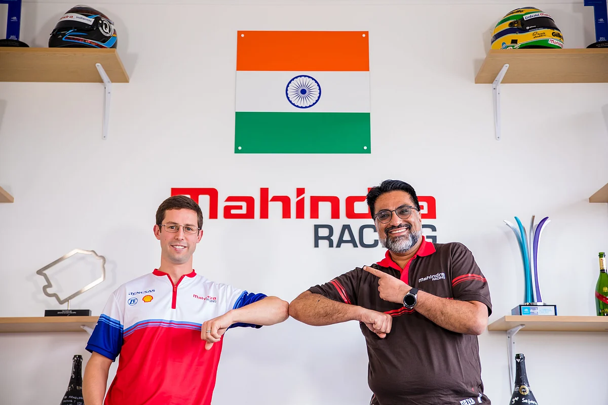 Alexander with Mahindra Racing's principal Dilbagh Gill