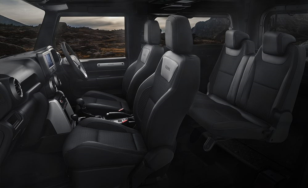 Forward facing rear seats only on the LX variant