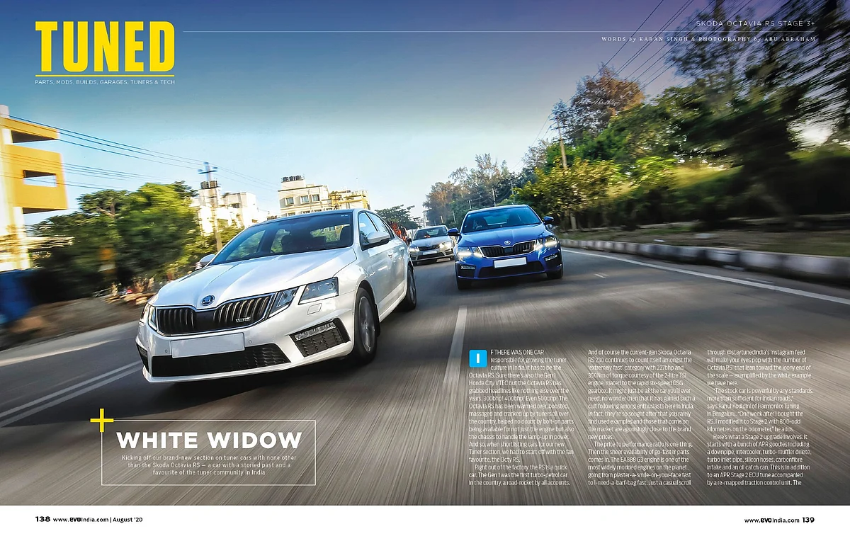 Our newest added section comprising of tuned cars, wher we kick off with crazy Skoda Octavia RS that kicks out a mad 485bhp