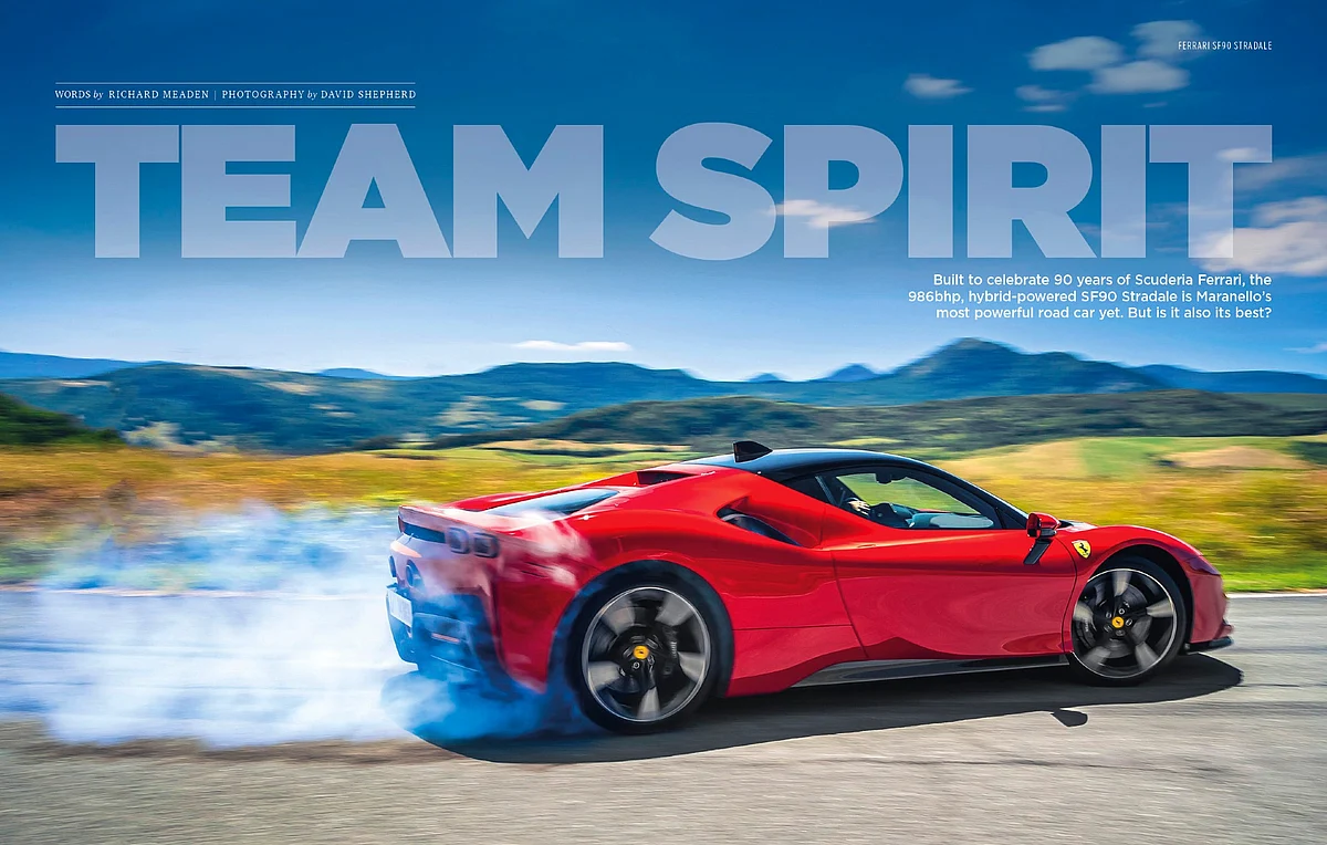 SF 90 Stradale is a series production car and was created to celebrate 90 years of Ferrari