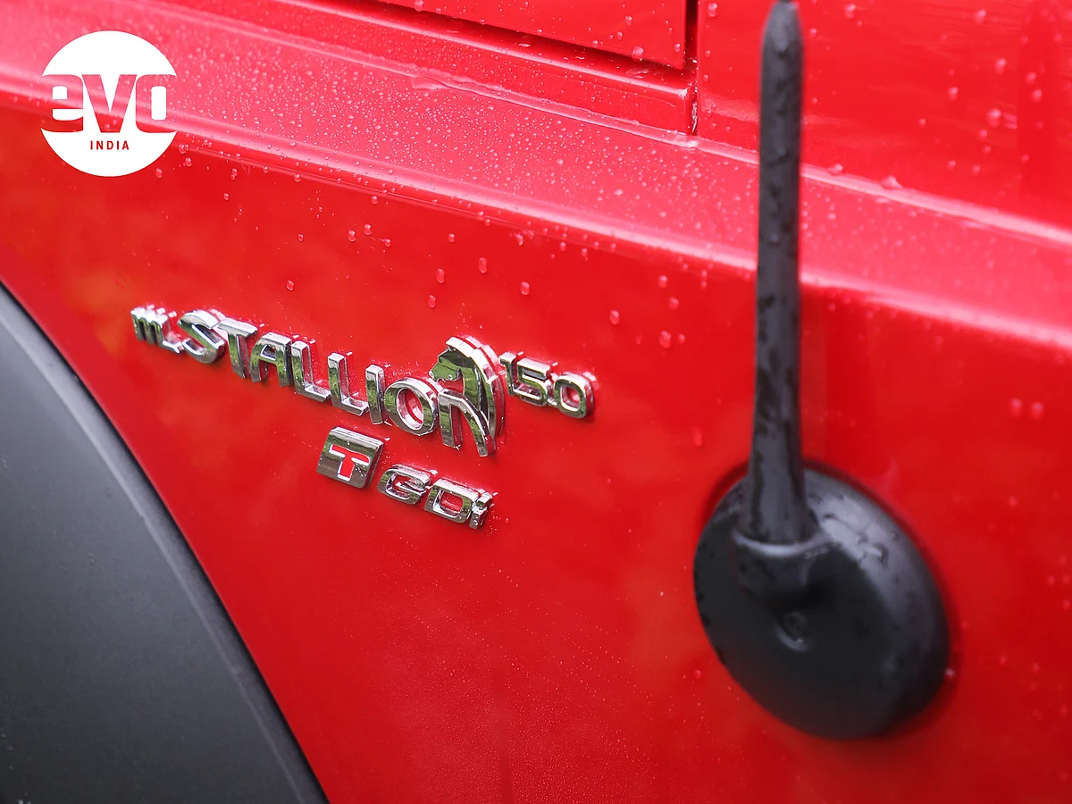 That badge hints at the new petrol engine under the hood of the Thar