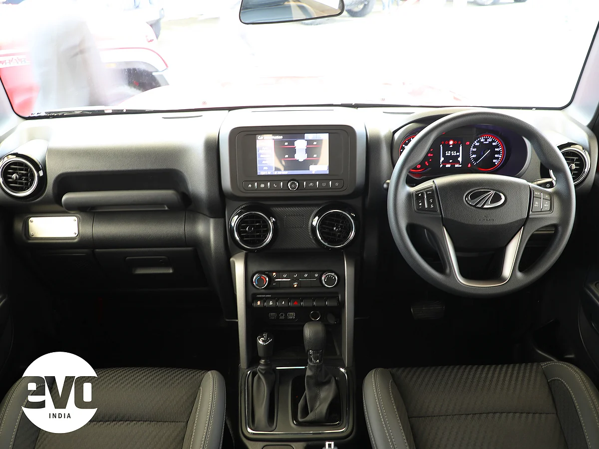 The dashboard of the new Thar would rival any modern SUV