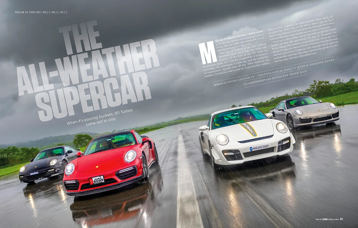Four Turbos, one runway and a very wet day. Plenty of fun ensues