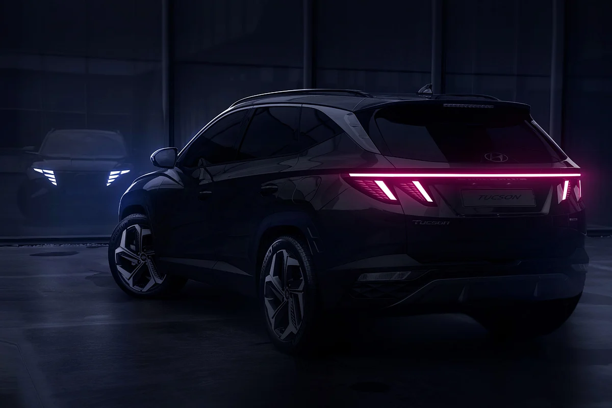Full-length lightbar and fang-like brake/turn signals add oomph