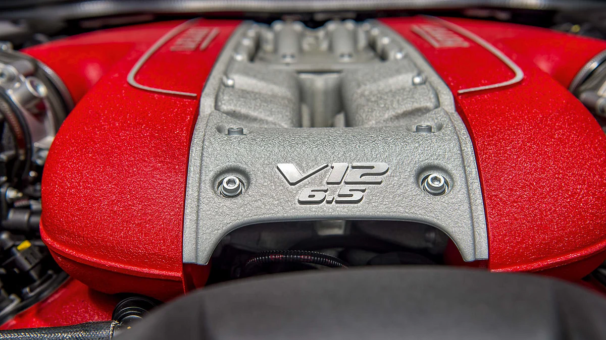 The 6.5-litre V12 engine