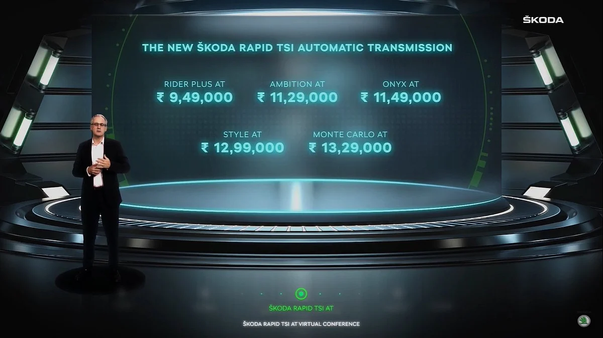 Skoda Rapid TSI AT prices