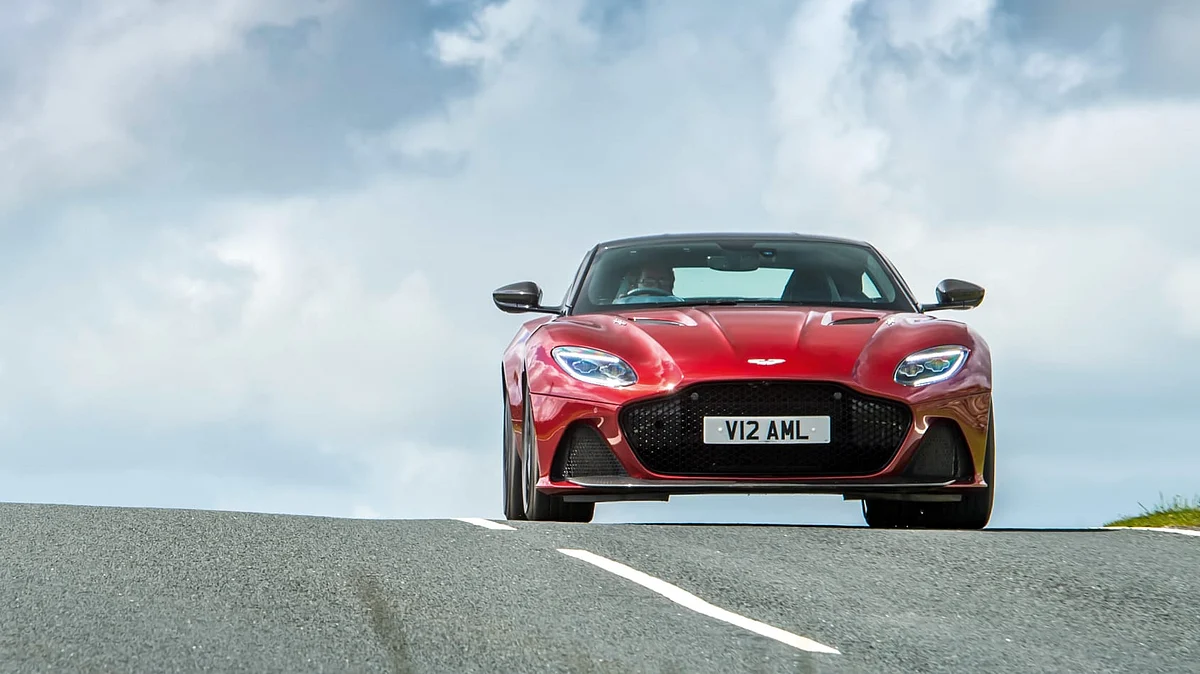 The Aston Martin DBS Superleggera looks stunning in red