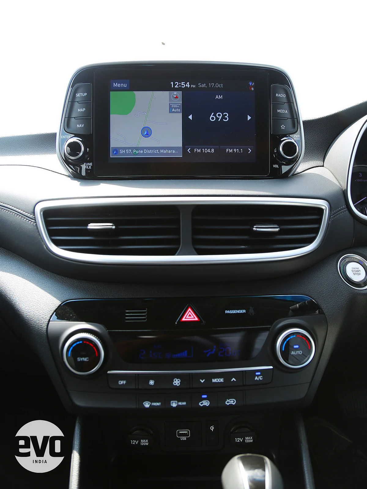 A floating new 8-inch infotainment system