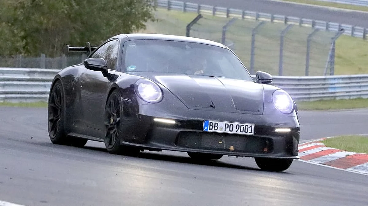 New 992 Porsche 911 GT3 spied testing at the Nürburgring