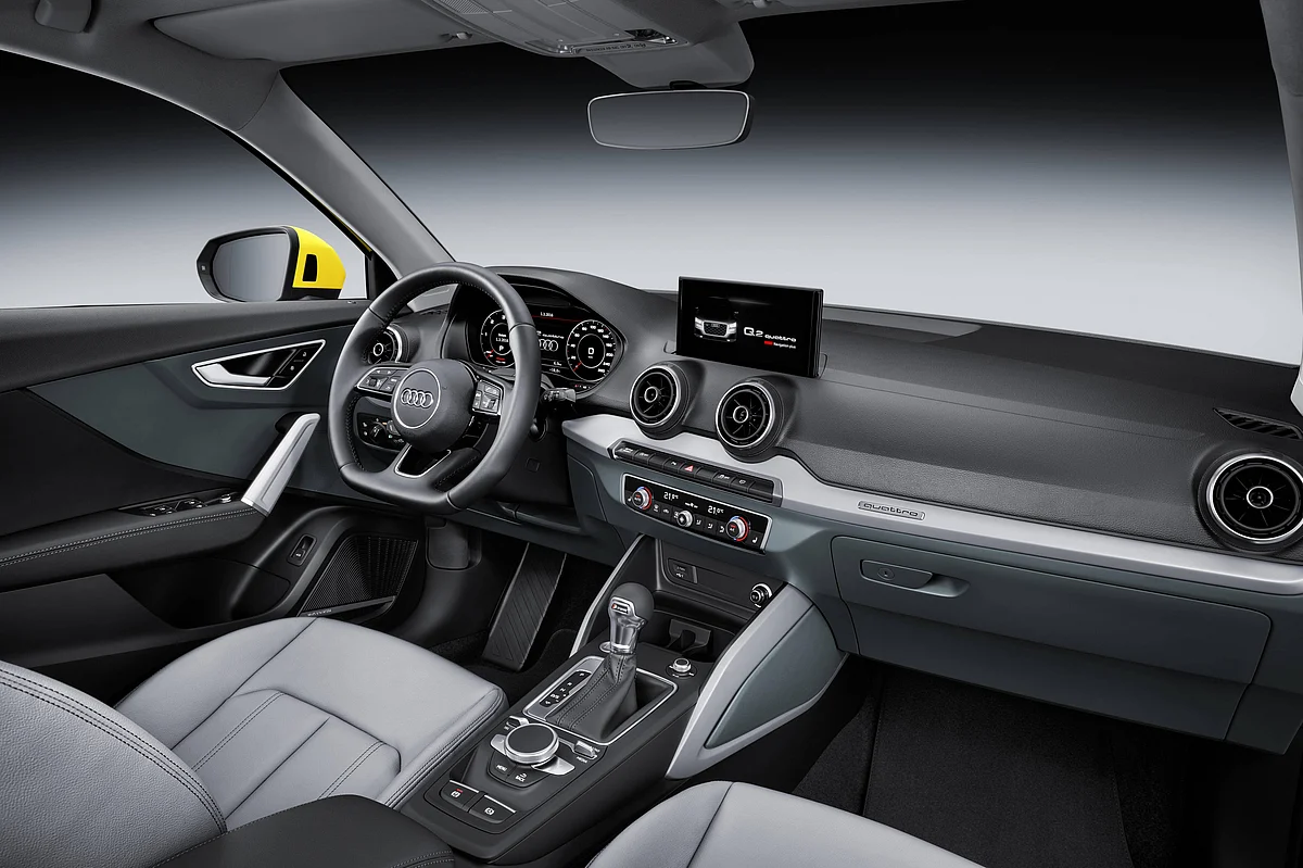 Tech-laden cabin of the Q2