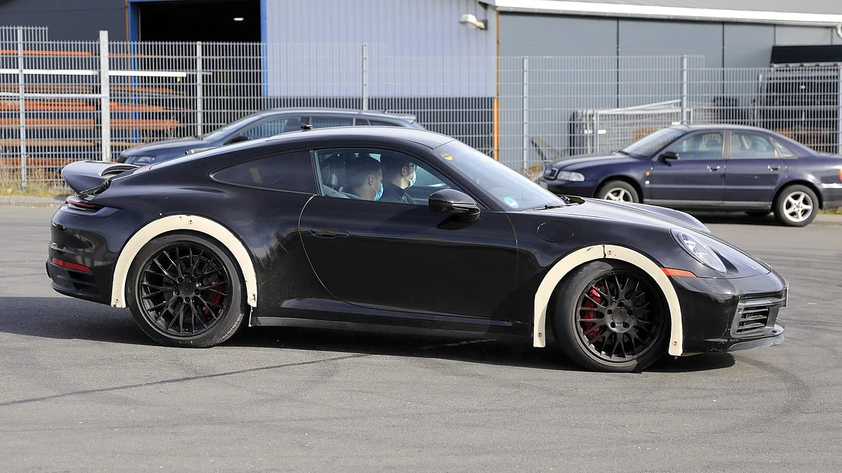 The prototype resembles a widebody kit, if not for the contrasting wheelarches