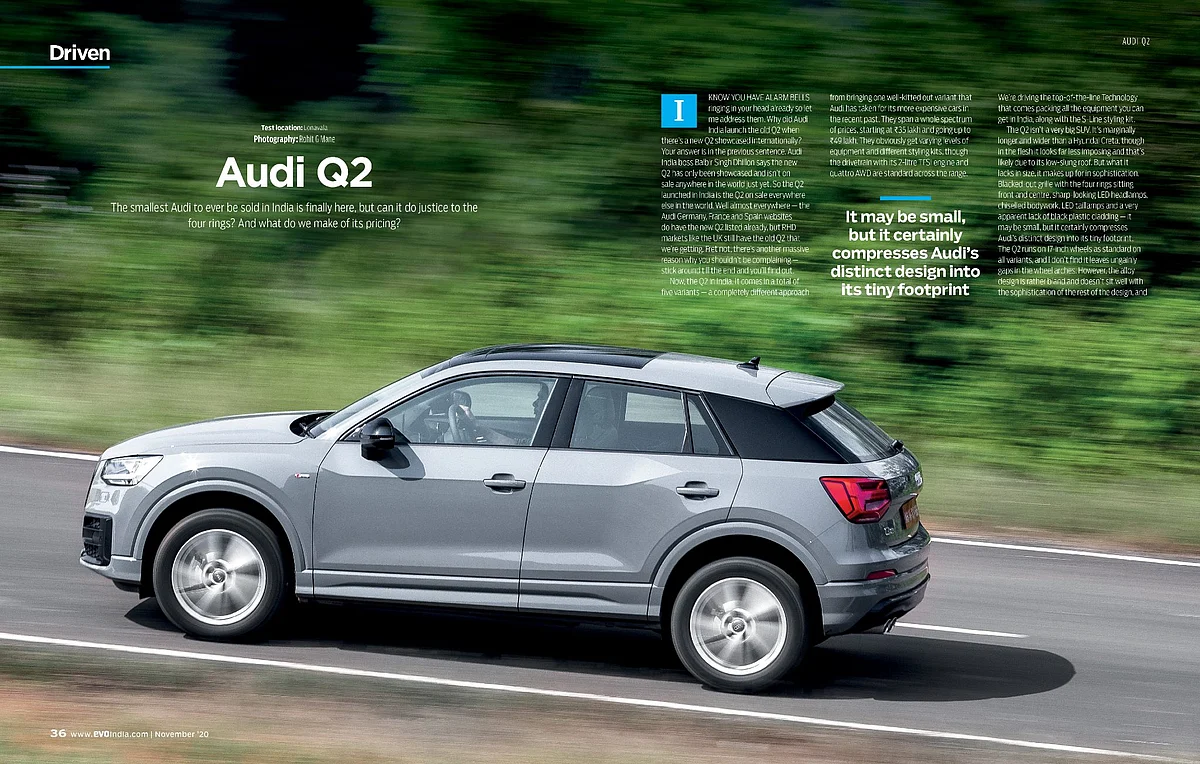 We get behind the wheels of the smallest SUV from Audi