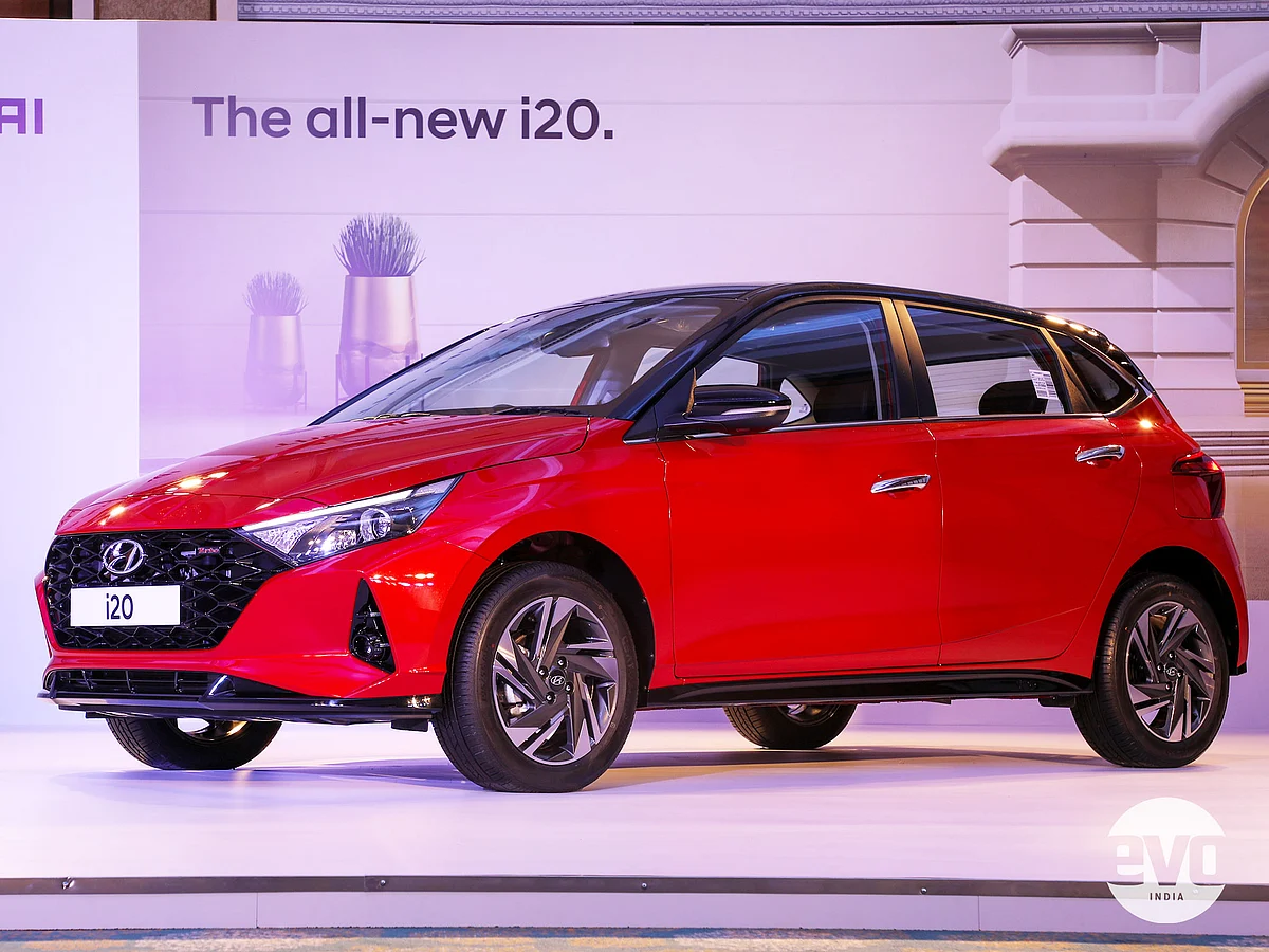 The i20 gets Hyundai's Sensuous Sportiness design language