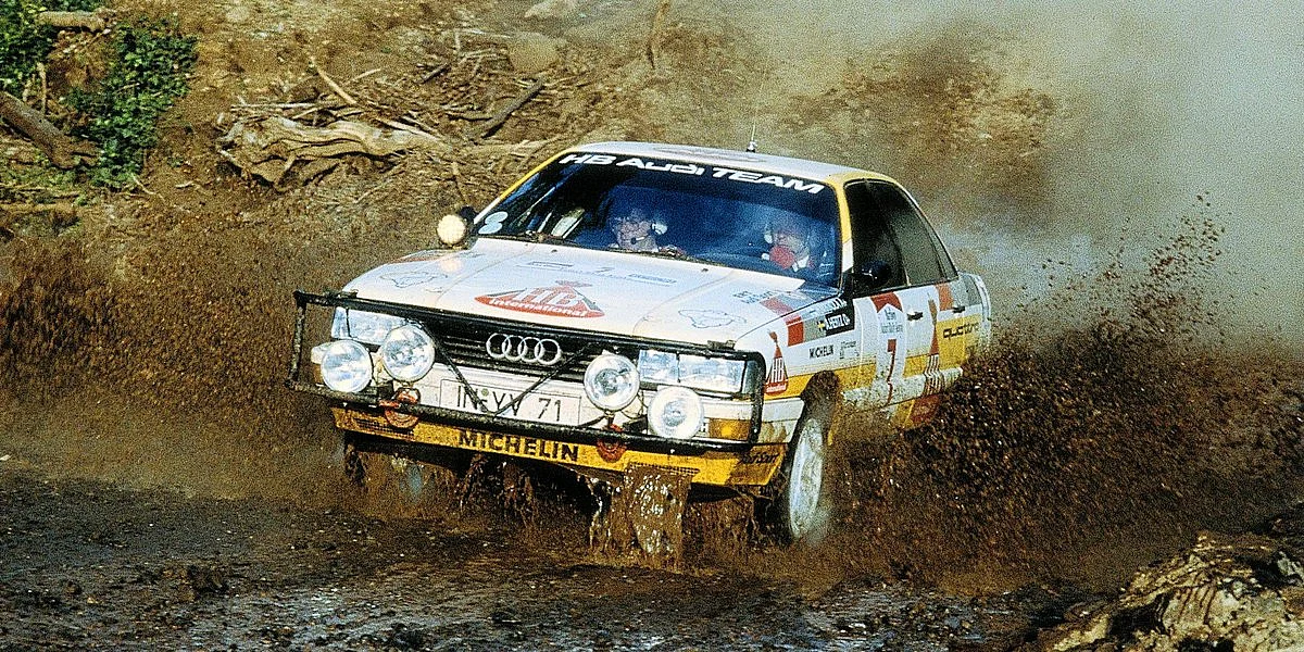 Hannu Mikkola at the 1987 Safari Rally